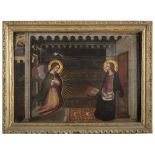 WORKSHOP OF THE ALLORI, 16TH CENTURY ANNUNCIATION Oil on panel, cm. 45 x 63 PROVENANCE Collection of