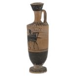 ATTIC LEKYTHOI, LATE 5TH CENTURY B.C. black-figureD in orange argil, black varnish, Principal