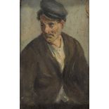 ITALIAN PAINTER, 19TH CENTURYI PORTRAIT OF A YOUNG MAN Oil on panel, cm. 12 x 8 Not signed Gilded