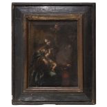 EMILIAN PAINTER, 17TH CENTURY HOLY FAMILY Oil on canvas, cm. 44,5 x 32 PROVENANCE Collection of