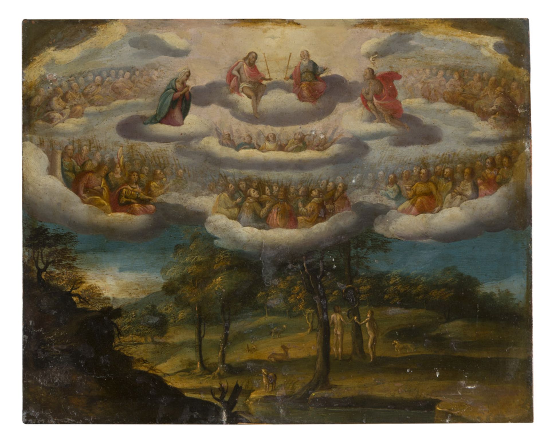 GIOVANNI ANDREA DONDUCCI called MASTELLETTA, workshop of (Bologna 1575 - 1655) CELESTIAL AND