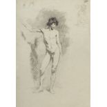 ITALIAN PAINTER, LATE 19TH CENTURY STUDY OF MALE NUDE ANATOMICAL STUDIES Two reversible drawings,