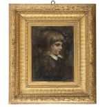 ENGLISH PAINTER, 19TH CENTURY YOUNG GIRL'S PORTRAIT Oil on panel, cm. 45 x 36 Not signed On the