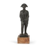 ITALIAN SCULPTOR, EARLY 20TH CENTURY POLICEMAN'S FIGURE Bronze with black patina, h. cm. 20 Base