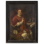 ROMAN PAINTER, 18TH CENTURY PORTRAIT OF CLEMENT XIV Oil on canvas, cm. 132 x 95 PROVENANCE