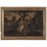 VENETIAN PAINTER, EARLY 17TH CENTURY ALLEGORY OF THE SUMMER Oil on canvas cm. 38 x 55 Gilded frame