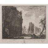 GIOVANNI BATTISTA PIRANESI (Mogliano Veneto 1720 - Rome 1778) VILLA ADRIANA Etching, cm. 47 x 62