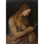 BERNARDINO LUINI, workshop of (Dumenza 1481 - Milan 1532) PENITENT MARY MAGDALENE Oil on panel,