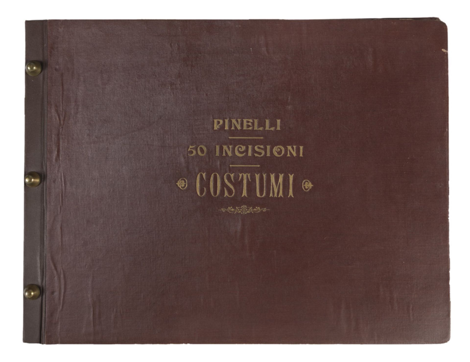BARTOLOMEO PINELLI 50 engravings. Customes. A volume with engravings of customes and models. 19th