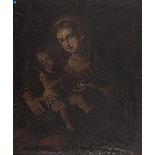 EMILIAN PAIANTER, 17TH CENTURY MADONNA AND CHILD Oil on canvas, cm. 60 x 50 PROVENANCE Collection of