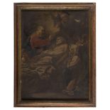 VENETIAN PAINTER, 18TH CENTURY THE DEATH OF ST. JOSEPH Oil on canvas, cm. 58 x 43 PROVENANCE