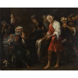 DUTCH PAINTER, EARLY 19TH CENTURY ANNOUNCEMENT OF JOSEPH'S DEATH TO GIACOBBE Oil on panel, cm. 50