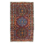 SHIRWAN LESGHI CARPET, EARLY 20TH CENTURY with triple star medallion and secondary motifs of