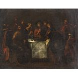 UNKNOWN PAINTER, 17TH CENTURY THE LAST SUPPER Oil on canvas, cm. 71 x 92 PROVENANCE Collection of