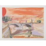 UGO ATTARDI (Sori 1923 - Roma 2006) Il sole rosso del tramonto