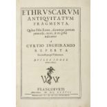 ANTIQUITY ETRUSCHE Curzio Inghirami, Ethruscarum Antiquitatum. A volume with engravings and