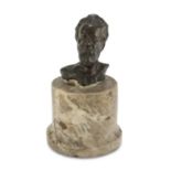 EDOARDO DALBONO, att. to (Naples 1841 - 1915) MAN'S BUST Lost wax casting bronze, cm. 10 x 7 x 6 Not