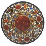 EXTRAORDINARY INLAID MARBLE TOP, ROMAN WORKSHOP 19TH CENTURY