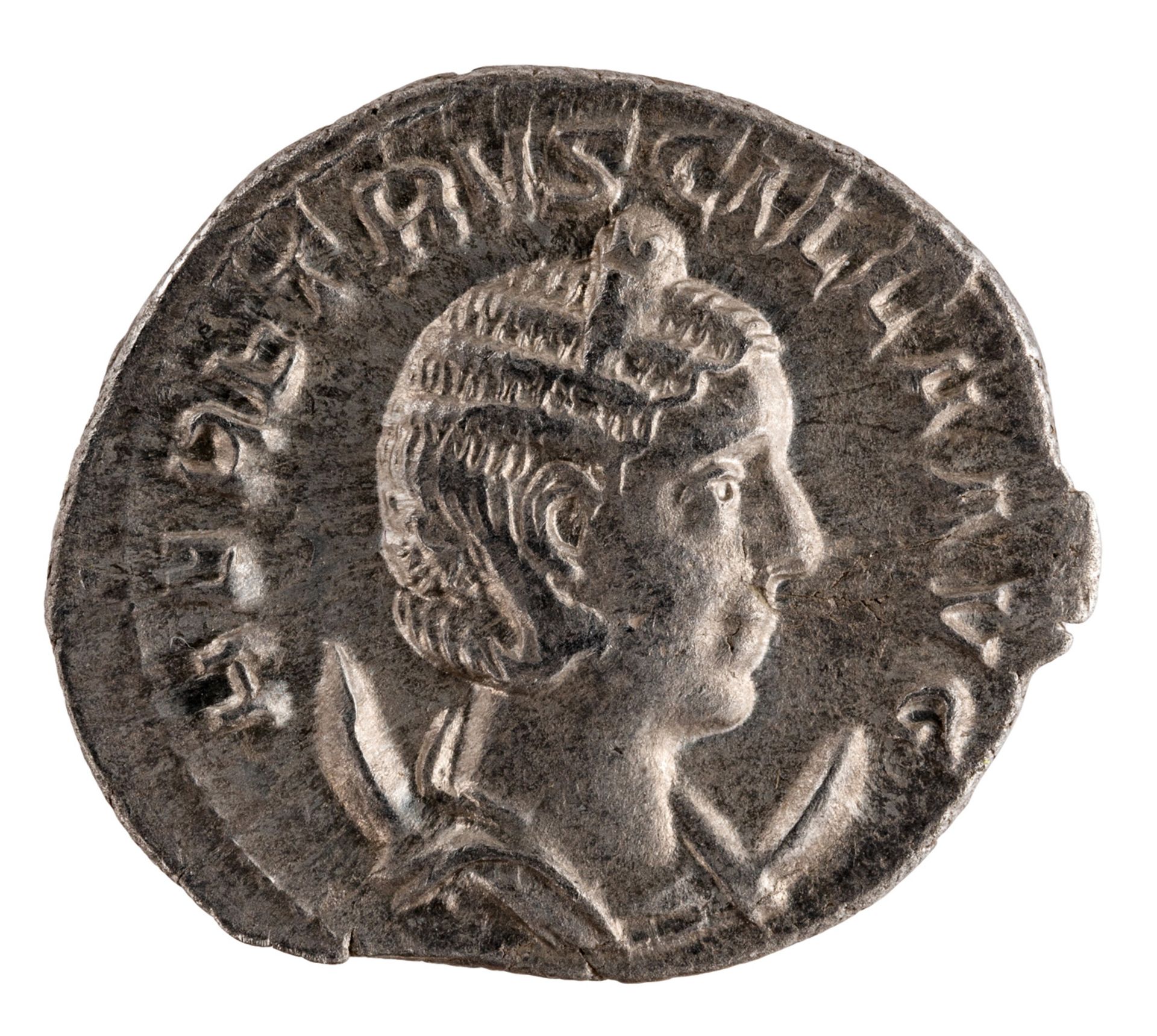 IMPERO ROMANO Herennia Etruscilla, wife of Decius Antoninianus. 250-251 AD. HER ETRVSCILLA AVG,