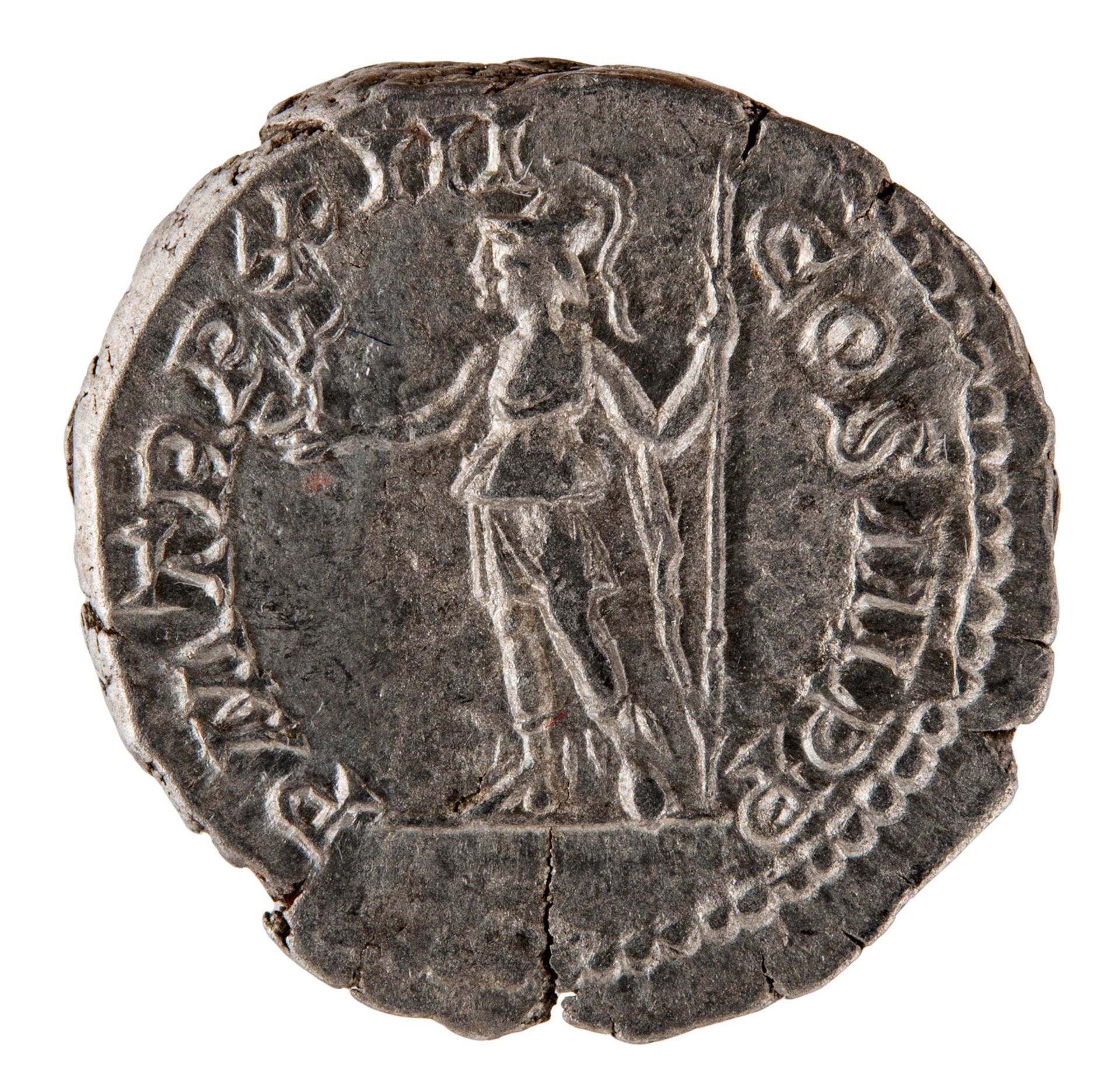 IMPERO ROMANO Septimius Severus AR Denarius. 205 AD. SEVERVS PIVS AVG, laureate head right / P M - Image 2 of 2