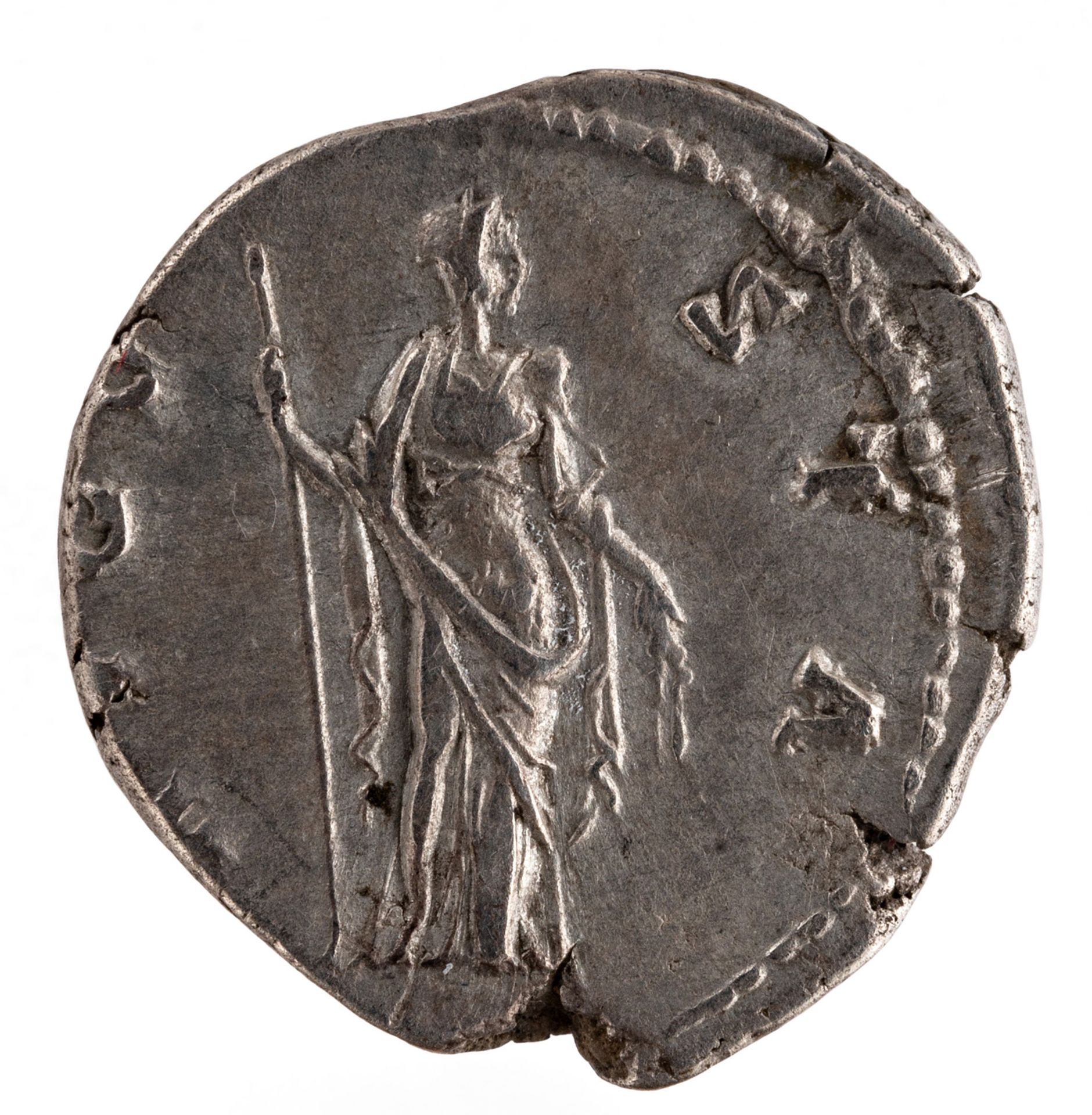 IMPERO ROMANO Rome. Faustina I AD 140-141AR Denarius. DIVA FAVSTINA, draped bust right, hair - Bild 2 aus 2