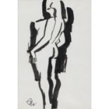 LUCIO VENNA (Venezia 1897 - Firenze 1974) Nudo femminile Acquarello su carta, cm. 25 x 17 Firma in