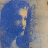 OMAR GALLIANI (Montecchio Emilia 1954) Oltremare per Chiara Pastello su tavola, cm. 30 x 30 Firma