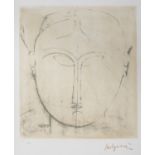 AMEDEO MODIGLIANI D'APRES (Livorno 1884 - Parigi 1920) Volti e figure Sei litografie, ex. 54/99