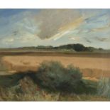 MACEO CASADEI (Forlì¬ 1899 - 1992) Campagna romana Olio su masonite, cm. 50 x 60 Firma in basso a