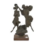 SCULTORE ITALIANO XX SECOLO Figure bibliche Scultura in bronzo, cm. 29 x 19 x 9 Non firmato