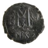 COIN ROMAN EMPIRE OF EAST Giustino II (582 -602) AE (Nicomedia) Follis 13,55 gs. D / DN IUSTINUS