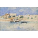 ITALIAN PAINTER, EARLY 20TH CENTURY Brindisi, view of St. Benedict Watercolour on paper, cm. 18 x 28
