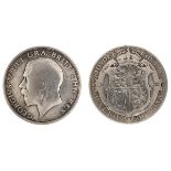 FIVE COINS, GREAT BRITAIN CINQUE MONETE, GRAN BRETAGNA George V British Silver Half Crown, lot of 5.