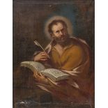 LOMBARD PAINTER, 18TH CENTURY St. Mark Evangelist Oil on canvas, cm. 81 x 62 Framed Conditions of