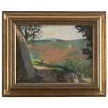 ALPHONSE HOLLAENDER (Berlin 1845 -1923) Landscape Oil on cardboard, cm. 30 x 40 Signed bottom left