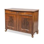 SIDEBOARD IN MAHOGANY, ENGLAND 19TH CENTURY front with two drawers and two doors, with s light