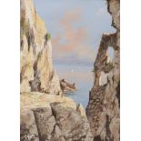 GEROLAMO GIANNI (Naples 1837 - Malta 1896) Capri Capri A pair of watercolours on paper, cm. 31 x