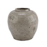 CERAMIC VASE, CHINA 12TH-14TH CENTURY sphere body with crackle glaze. Measures cm. 16 x 16. VASO