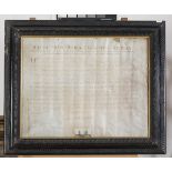 EDICT OF PHILLIP V, DATED 1505 headed to Marin Fran Maria Caracciolo Arcella. Manuscript on