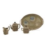 SPLENDID TEA SERVICE IN SILVER, TIFFANY & CO. NEW YORK 1878