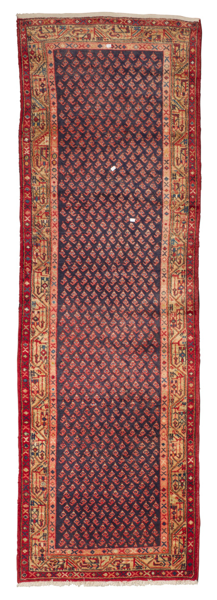 Runner SERABEND, EARLY 20TH CENTURY with design of small boteh, deep in the center field on