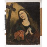 BOLOGNESE PAINTER, LATE 17TH CENTURY Mary Magdalene in prayer Oil on canvas, cm. 79,5 x 62,5