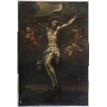 Roman painter, LATE 17TH CENTURY Crucified Christ Oil on canvas, cm. 126,5 x 85 Provenance