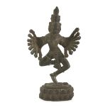 BRONZE SCULPTURE, CAMBODIA 20TH CENTURY representing Shiva portrayed in the classical iconographic