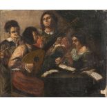 ACADEMIC PAINTER, EARLY 20TH CENTURY The concert Oil on canvas, cm. 52 x 60 Framed Conditions of the