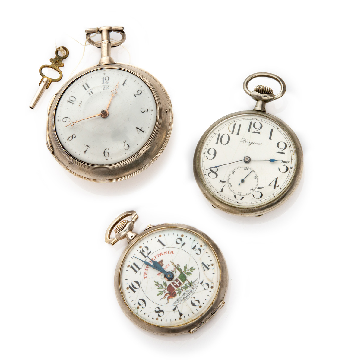 THREE POCKET WATCHES