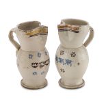 A PAIR OF PITCHERS IN EARTHENWARE APULIA 19TH CENTURY