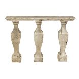 BALUSTER IN TRAVERTINE ELEMENTS OF THE 18TH CENTURY