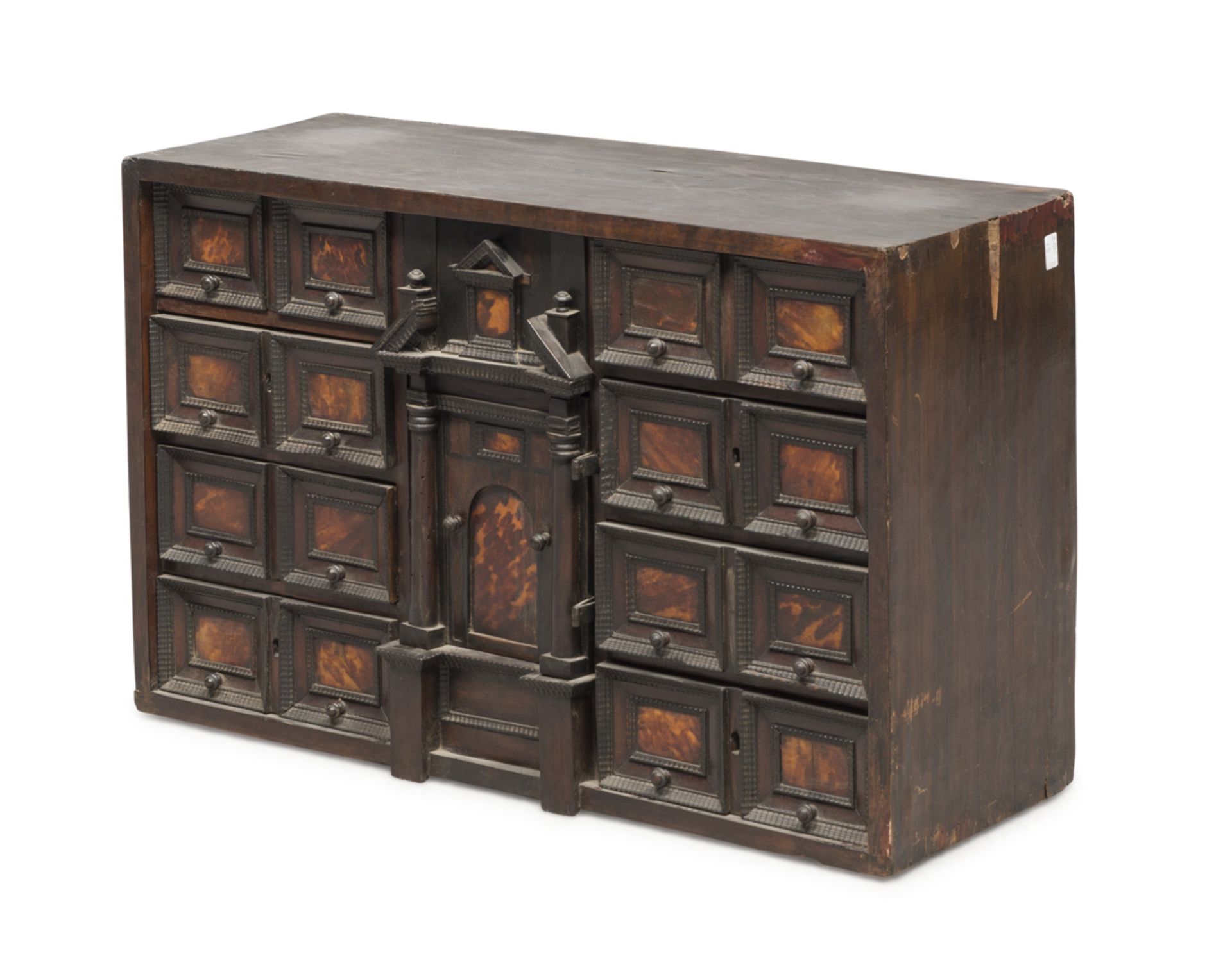 BEAUTIFUL COIN CABINET IN EBONY PROBABLY FLANDERS 18TH CENTURY