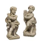 A PAIR OF GARDEN SCULPTURES EARLY 20TH CENTURY